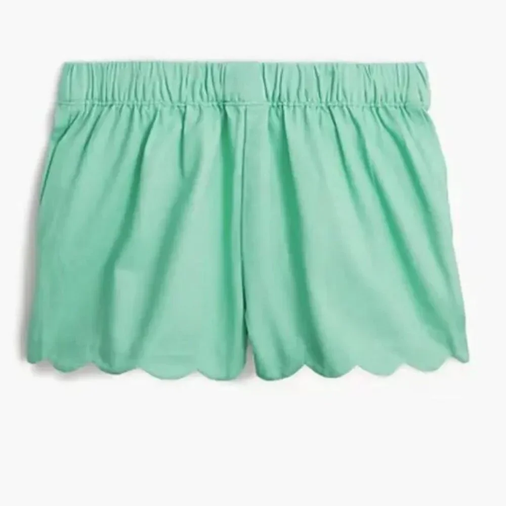 J Crew Factory Girls’ Scallop-Hem Pull-On Shorts - Size 16